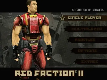 Red Faction II screen shot title